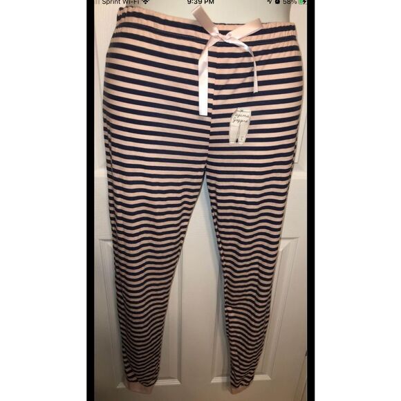 Bobbie Brooks Striped Pajama Pants Sz L - Picture 2 of 3